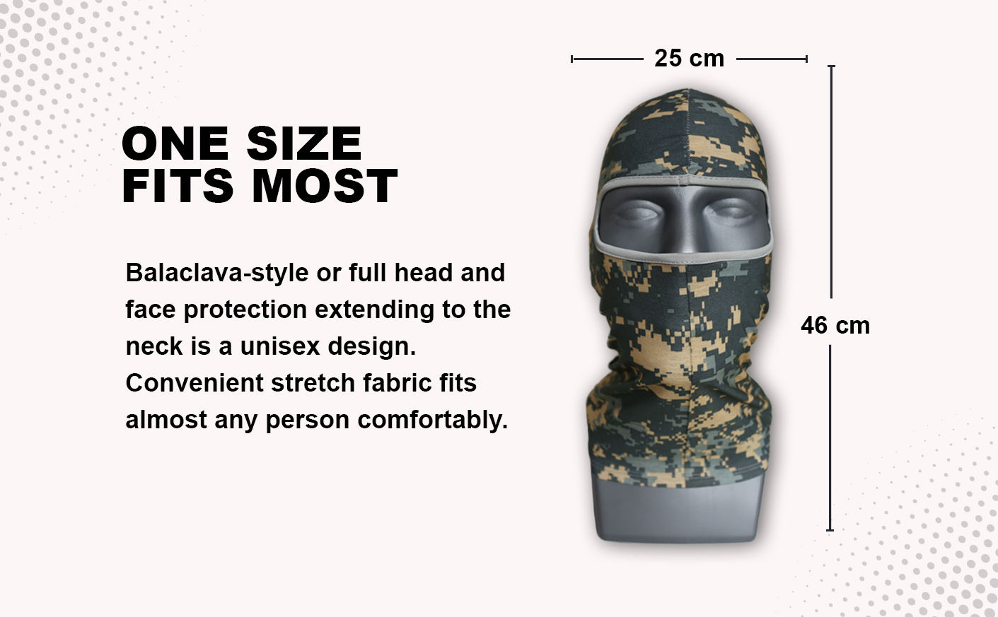 WOLF Sun Protection Breathable Balaclava Full-Face Mask Hood Neck Gaiter Quick One Safety