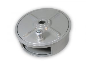 WOLF 6.25’’ Aluminum Tie Wire Reel Coil Holder, Lightweight, Ambidextrous, Built-in Belt Loops & Knob Quick One Safety