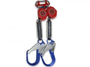 Yoyo Professional Retractable Lanyard AFP Demon 6 Foot Double Web Leg Self Retracting Lifeline Safety Yoyo, Shock Pack Absorber, Aluminum Rebar Pelican Hook & Aluminum Carabiner Fall Protection Arrest Limiter SRL