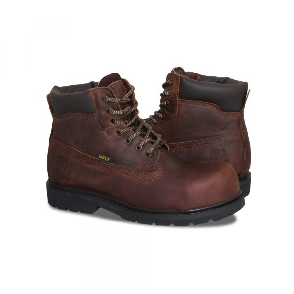 WOLF 2164, ankle boot 100% genuine insulated water proof treated leather, composite toe